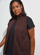 Gilet &agrave; col montant et fermeture &eacute;clair, Marron, Model image number 2