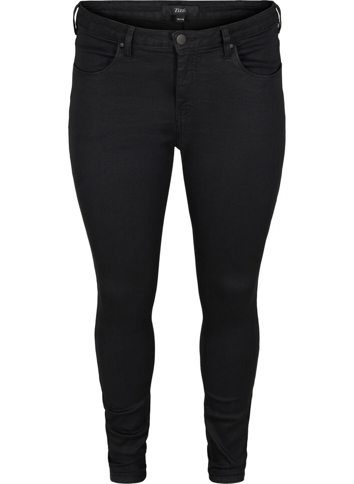 Jean Amy super slim &agrave; taille haute, Black, Packshot image number 0