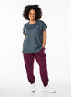 T-shirt de sport couleur unie, Vert fonc&eacute;, Model image number 1