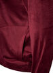 Cardigan en velours doux avec fermeture zipp&eacute;e et col montant, Bordeaux, Packshot image number 3