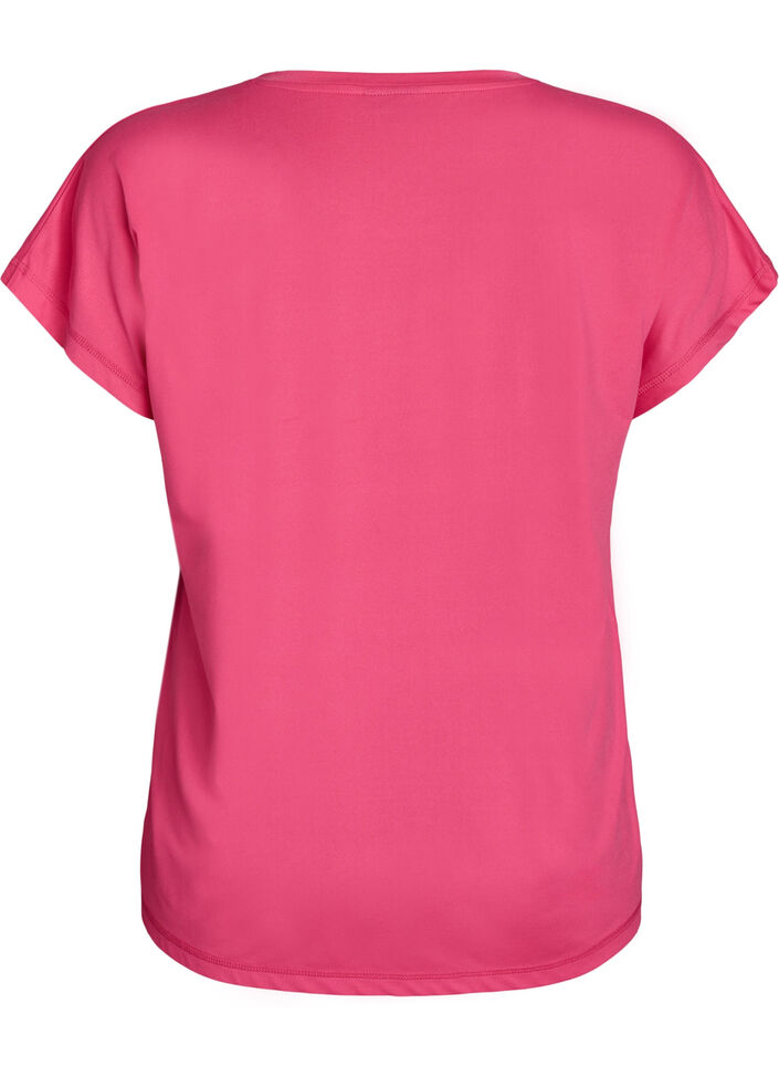 T-shirt de sport couleur unie, Rose, Packshot image number 1