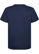 T-shirt en coton bio avec motif ourson, Bleu, Packshot image number 1