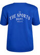 T-shirt sportif en coton biologique, Bleu, Packshot image number 1