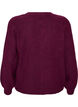 Cardigan avec col en V et texture c&ocirc;tel&eacute;e, Violet, Packshot image number 1