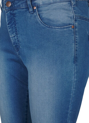 Jeans Emily Slim fit à taille régulière, Light blue, Packshot image number 2