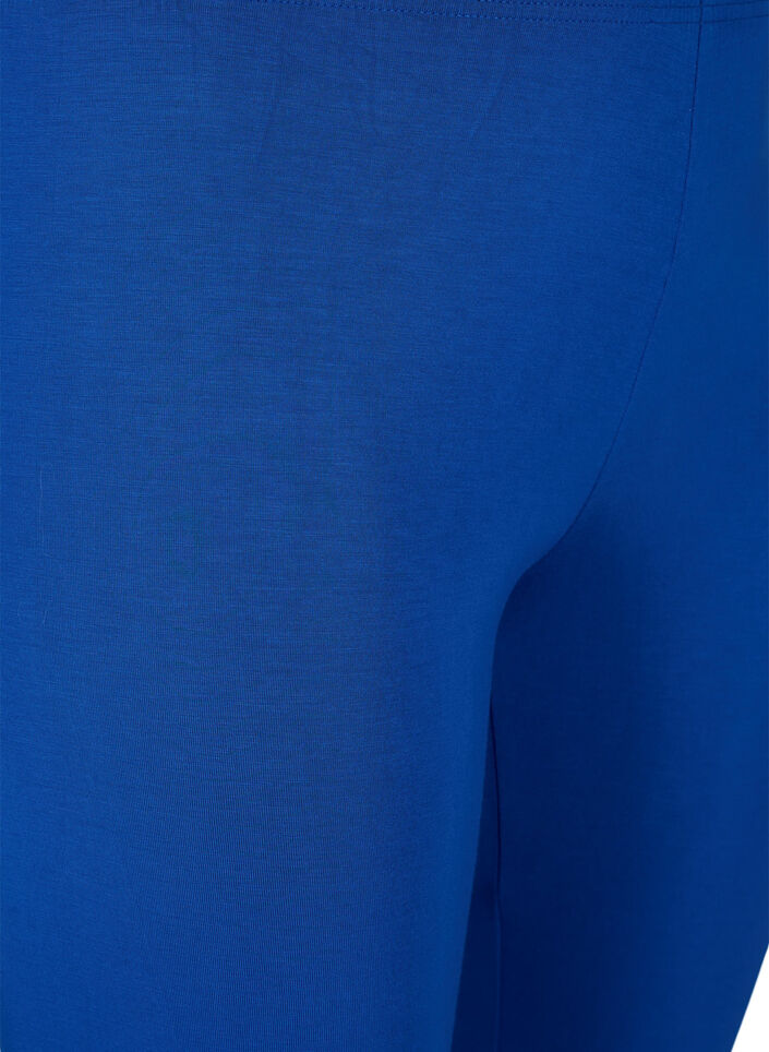 Leggings basiques longueur 3/4 en viscose, Bleu, Packshot image number 2