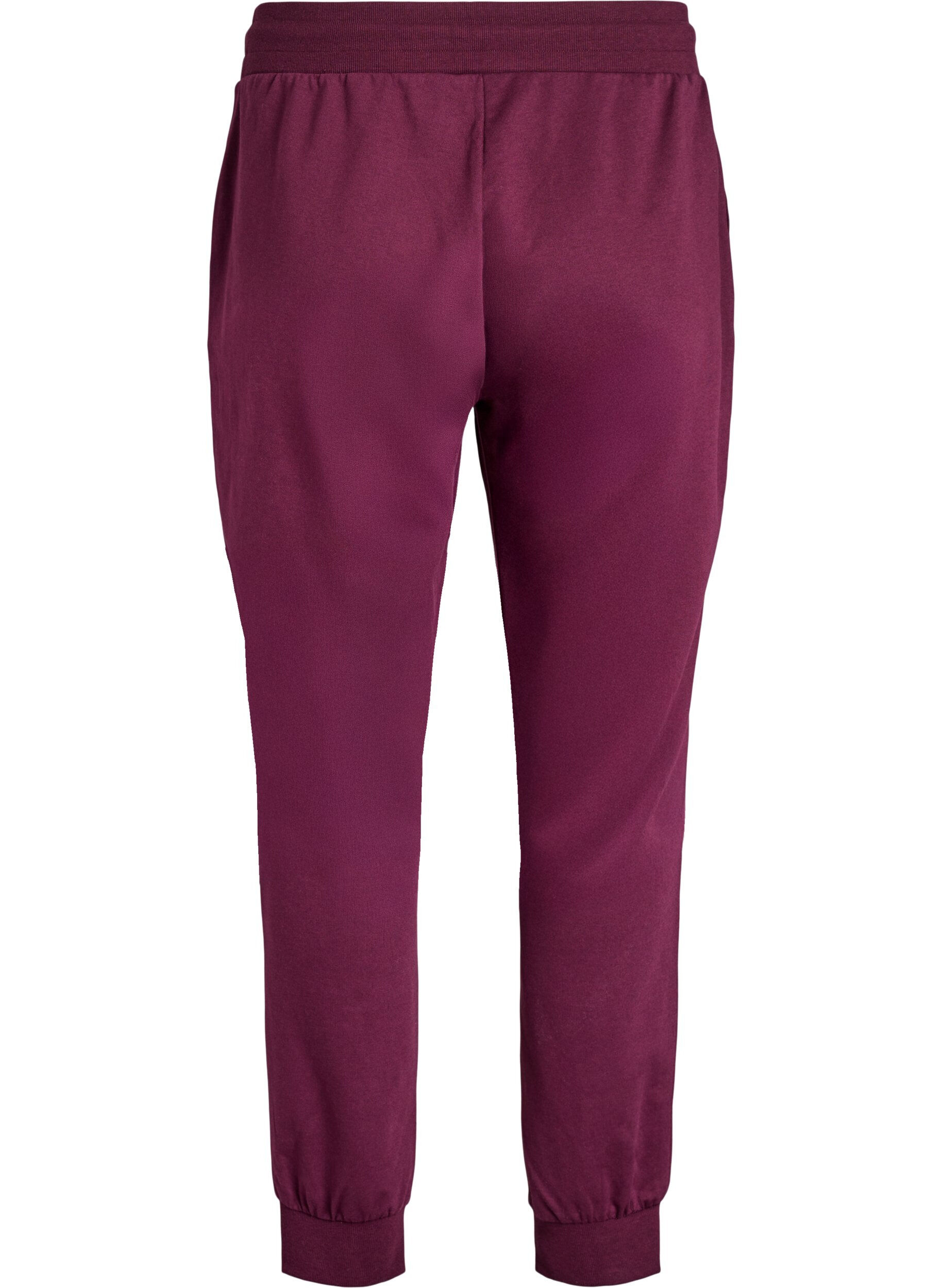 Zizzi Pantalon de surv&ecirc;tement ample avec poches, Bordeaux, Packshot image number 1