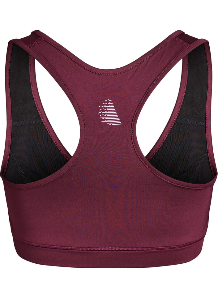 Brassi&egrave;re de sport avec dos nageur, Bordeaux, Packshot image number 1
