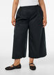 Jupe-culotte avec ceinture &eacute;lastique et jambes amples, Noir, Model image number 2