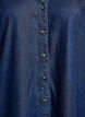 Robe aspect denim avec fermeture boutonn&eacute;e et manches &agrave; volants, Bleu, Packshot image number 2