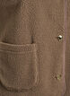 Gilet teddy avec boutons et poches, Marron, Packshot image number 3