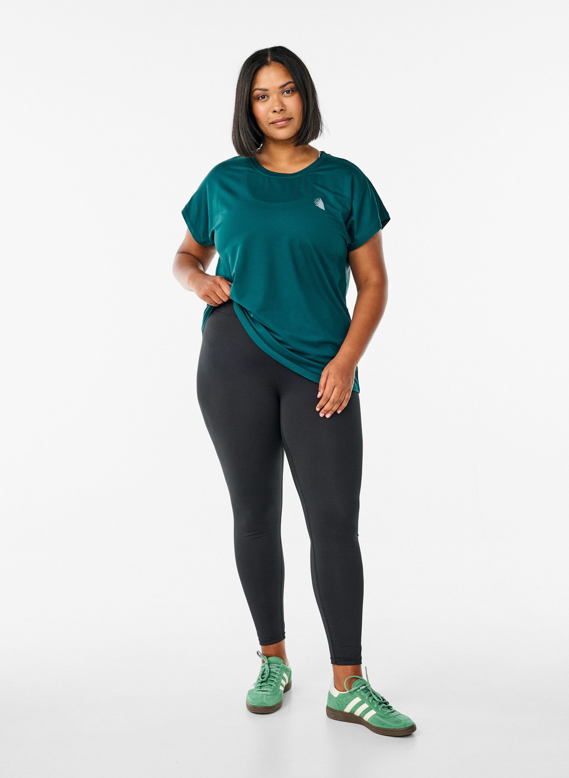 Zizzi T-shirt , Vert fonc&eacute;, Model image number 1