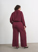 Pantalon &agrave; rayures textur&eacute;es et coupe droite, Bordeaux, Model image number 2