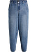 Jean barrel taille haute, Bleu, Packshot image number 0