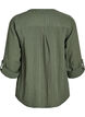 Blouse en mousseline de coton avec broderie anglaise, Vert, Packshot image number 1