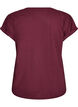 T-shirt &agrave; manches courtes en coton m&eacute;lang&eacute;, Bordeaux, Packshot image number 1