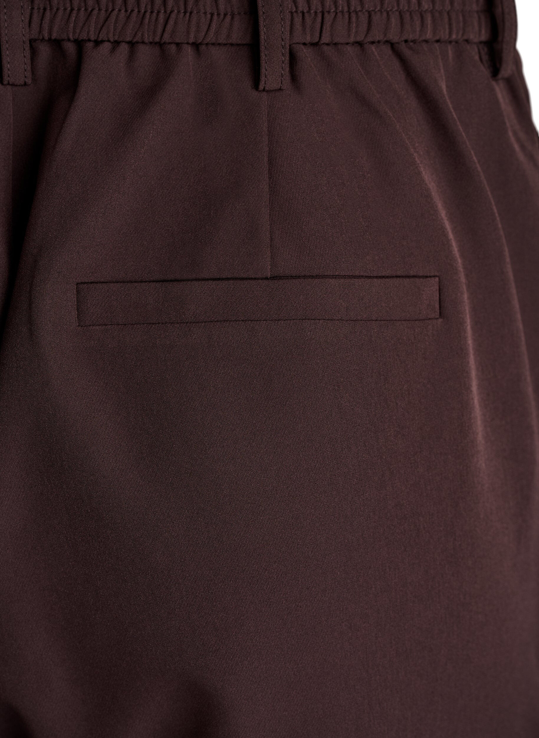 ZizziPantalon avec poches et jambes droites, Marron, Packshot image number 3
