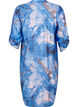 Robe chemise en viscose avec imprimé marbre, Palace Blue AOP, Packshot image number 1