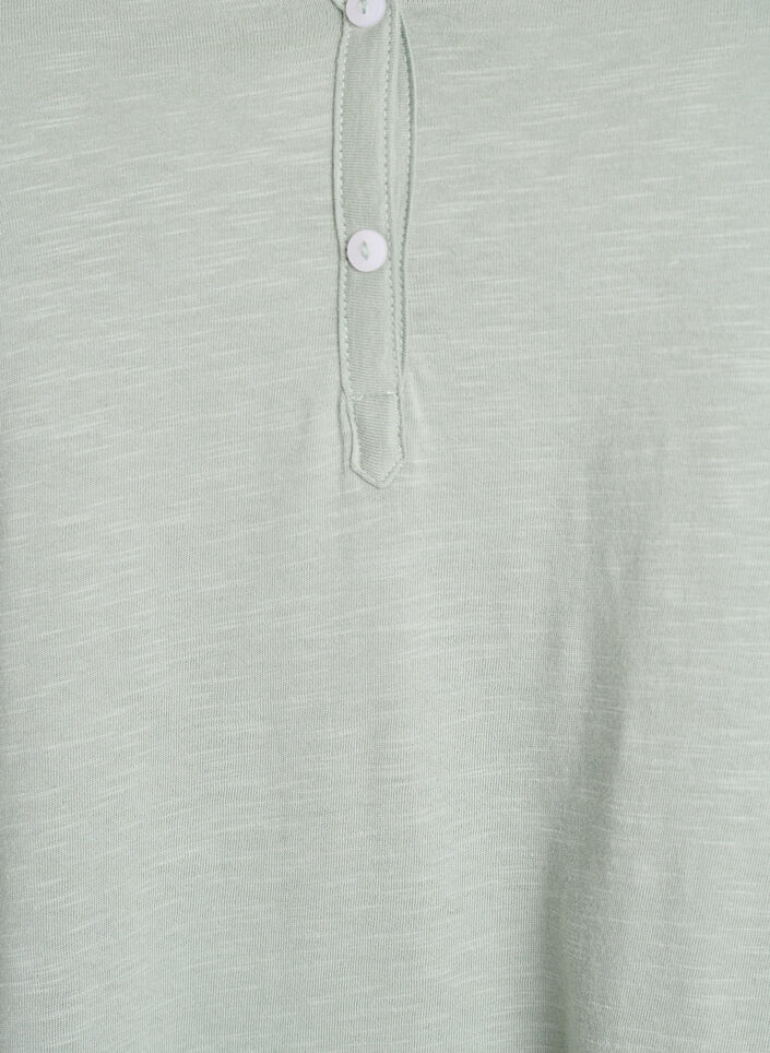 T-shirt dot&eacute; de boutons, Vert clair, Packshot image number 2