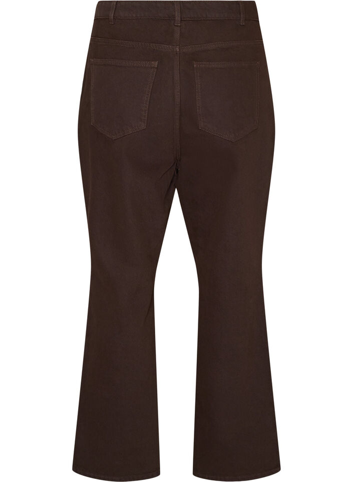 Jean Kiana coupe droite de couleur, Marron, Packshot