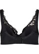 Soutien-gorge rembourré à armatures avec dentelle, Black, Packshot image number 1