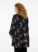 Robes à imprimé floral avec fermeture à cravate, Noir, Model image number 2