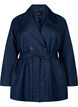 Trench court avec ceinture, Bleu, Packshot image number 0