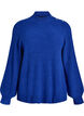 Pull c&ocirc;tel&eacute; &agrave; manches bouffantes et boutons, Bleu, Packshot image number 0
