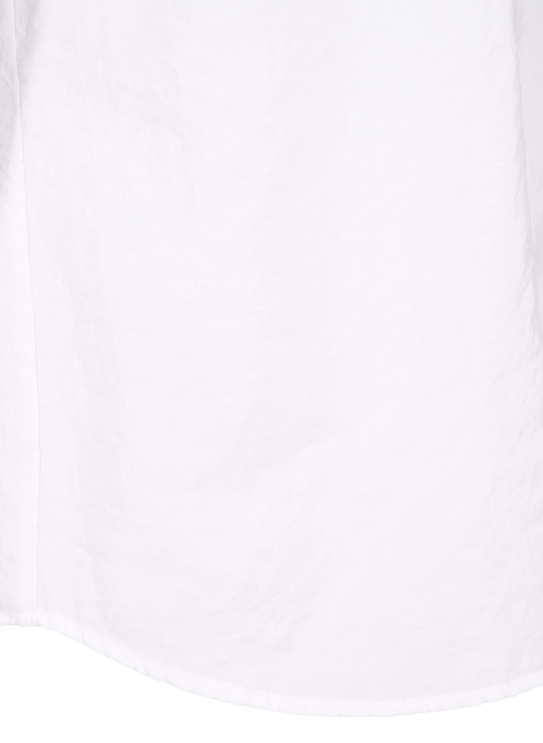 Zizzi Chemise &agrave; manches longues en Modal TENCEL&trade;, Bright White, Packshot image number 3