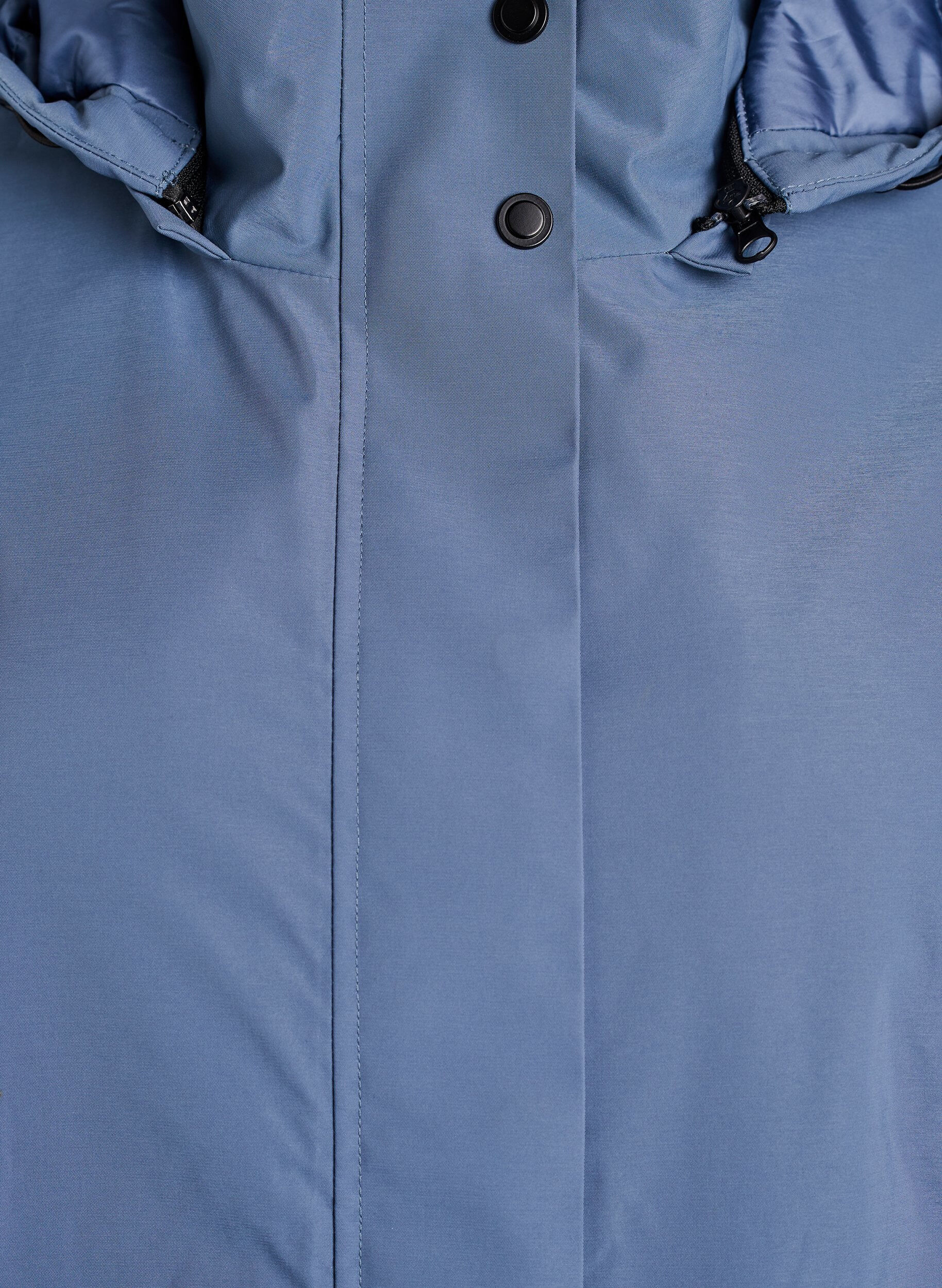 Zizzi Veste d'hiver fonctionnelle &agrave; capuche, Bleu, Packshot image number 2