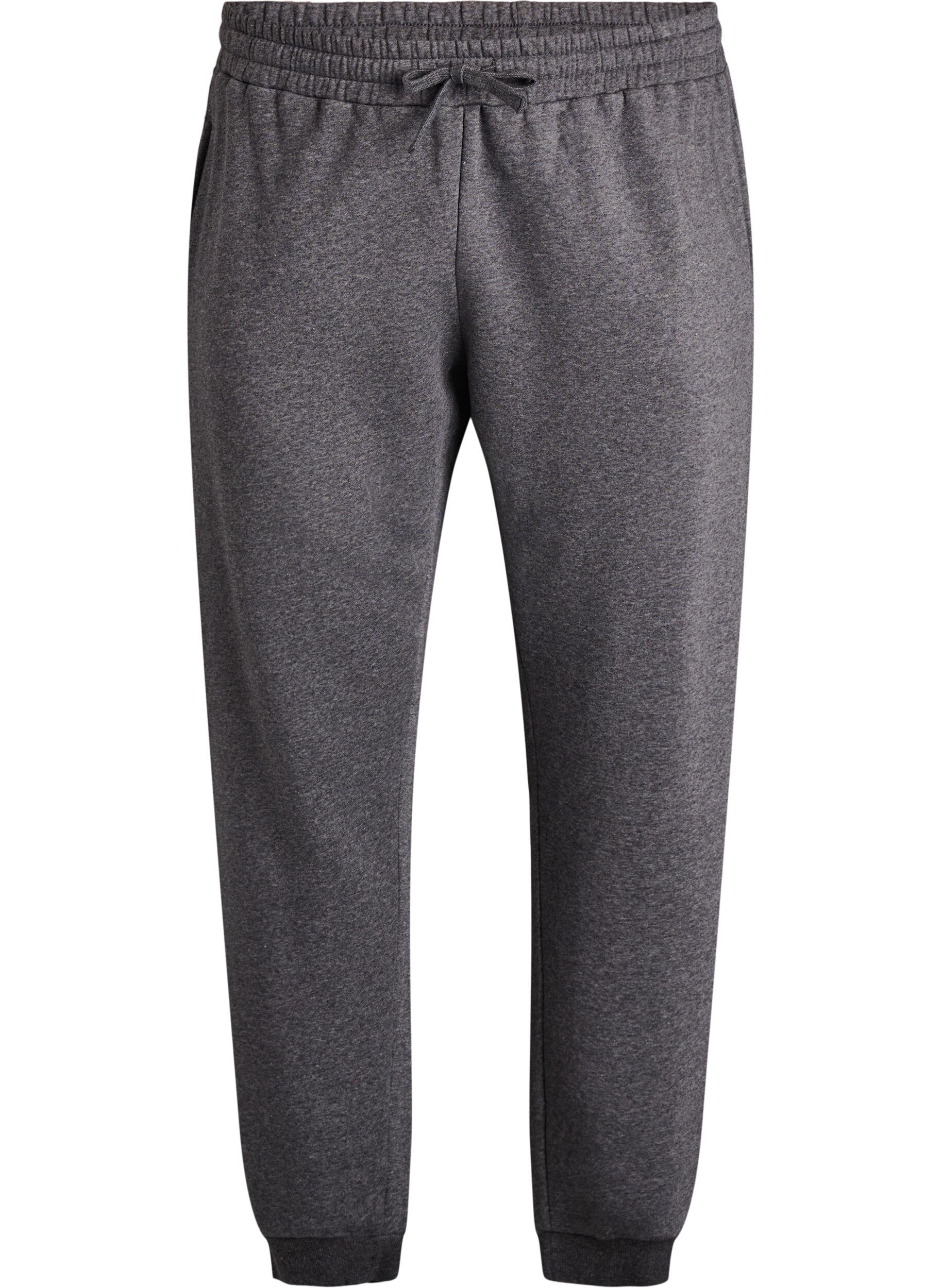 Zizzi Joggers taille haute, Gris anthracite, Packshot image number 0