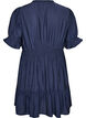 Robe courte en viscose avec volants, Bleu, Packshot image number 1