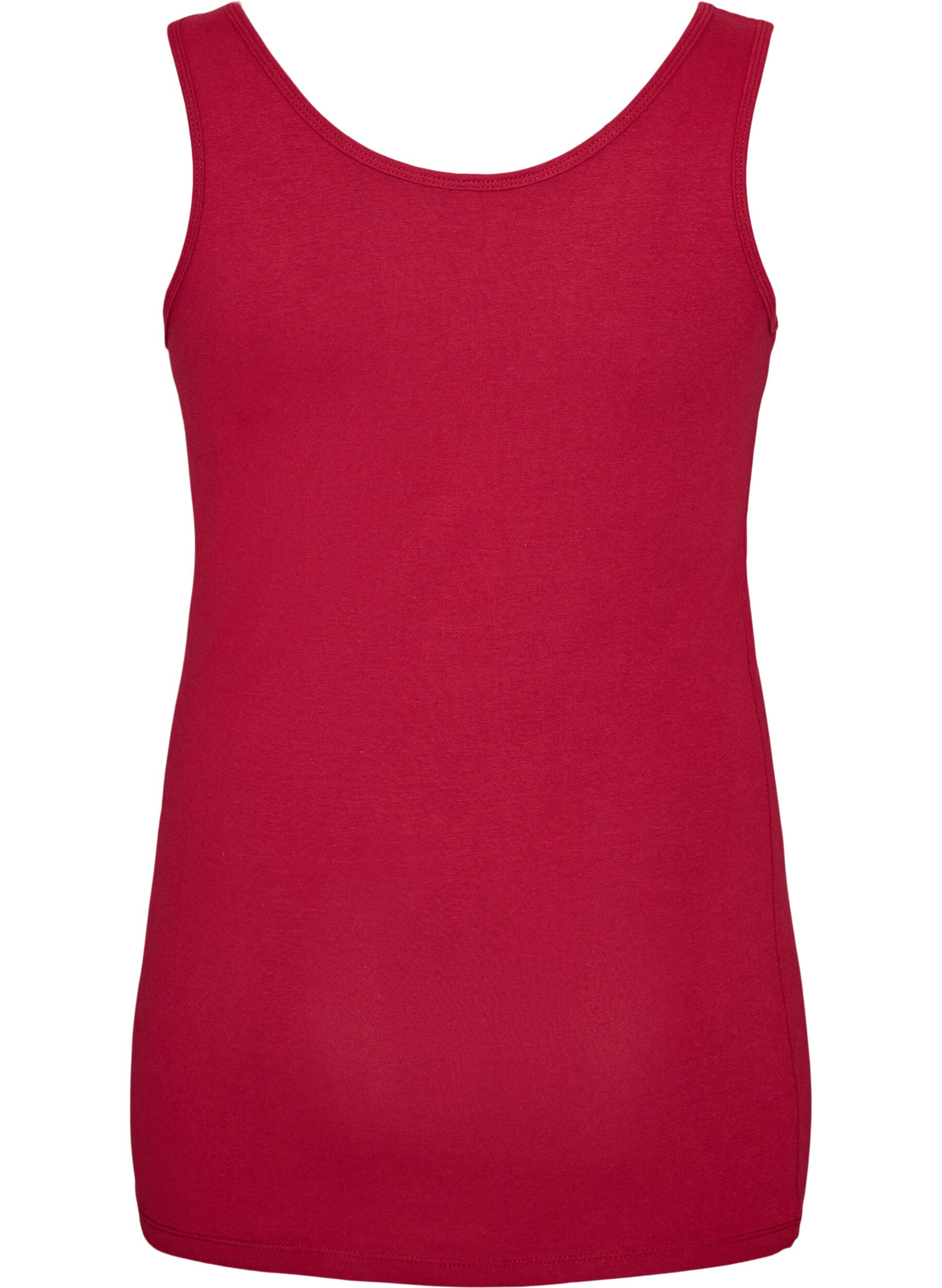 ZizziHaut Basic uni en coton, Bordeaux, Packshot image number 1