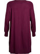 Robe courte en maille &agrave; manches raglan et couture centrale, Bordeaux, Packshot image number 1