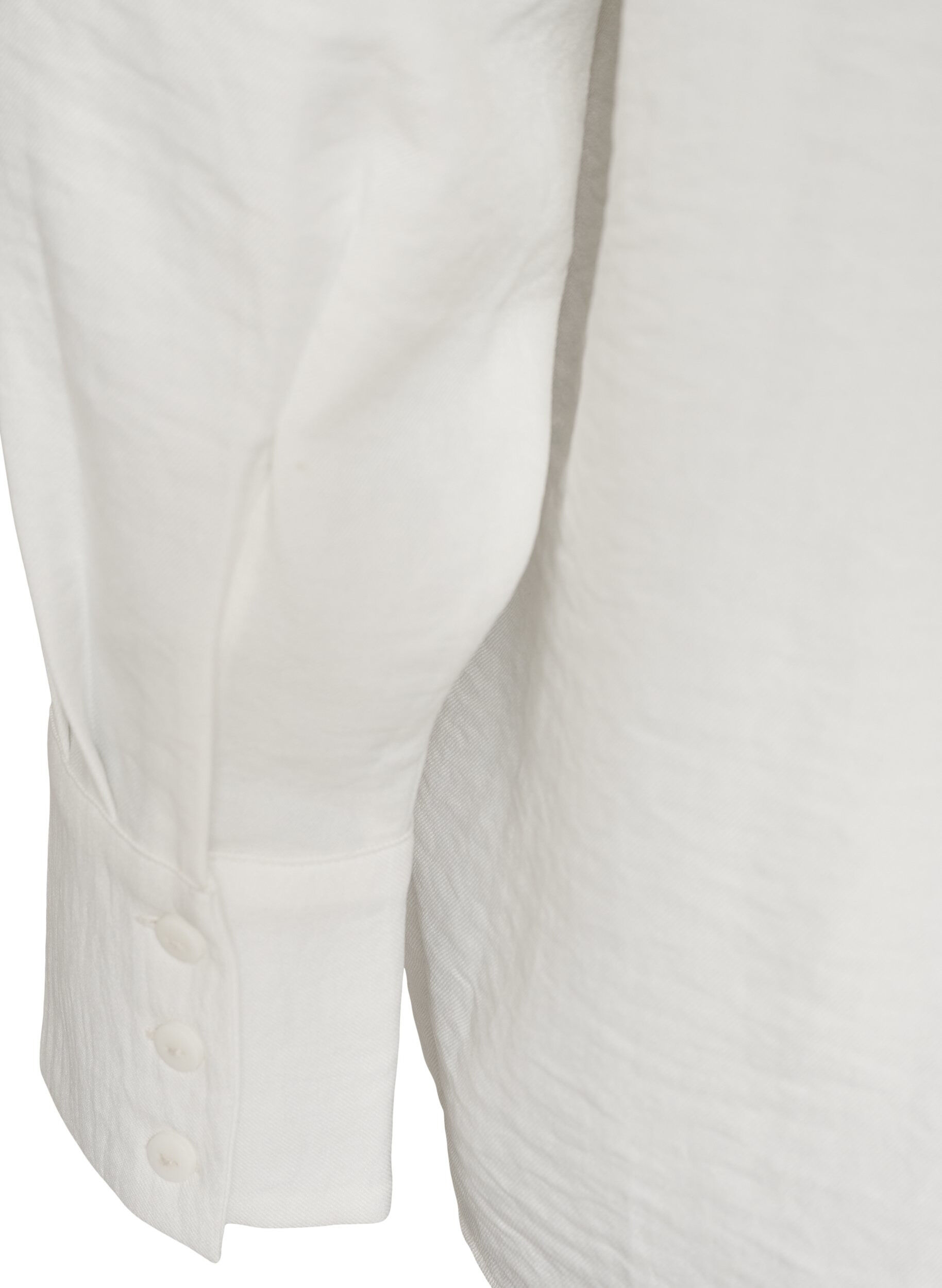 ZizziChemise ample avec col en V, Blanc, Packshot image number 3