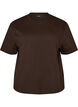 T-shirt coupe boxy en coton, Marron, Packshot image number 0