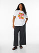 Pantalon ample avec taille haute et poches, Noir, Model image number 1