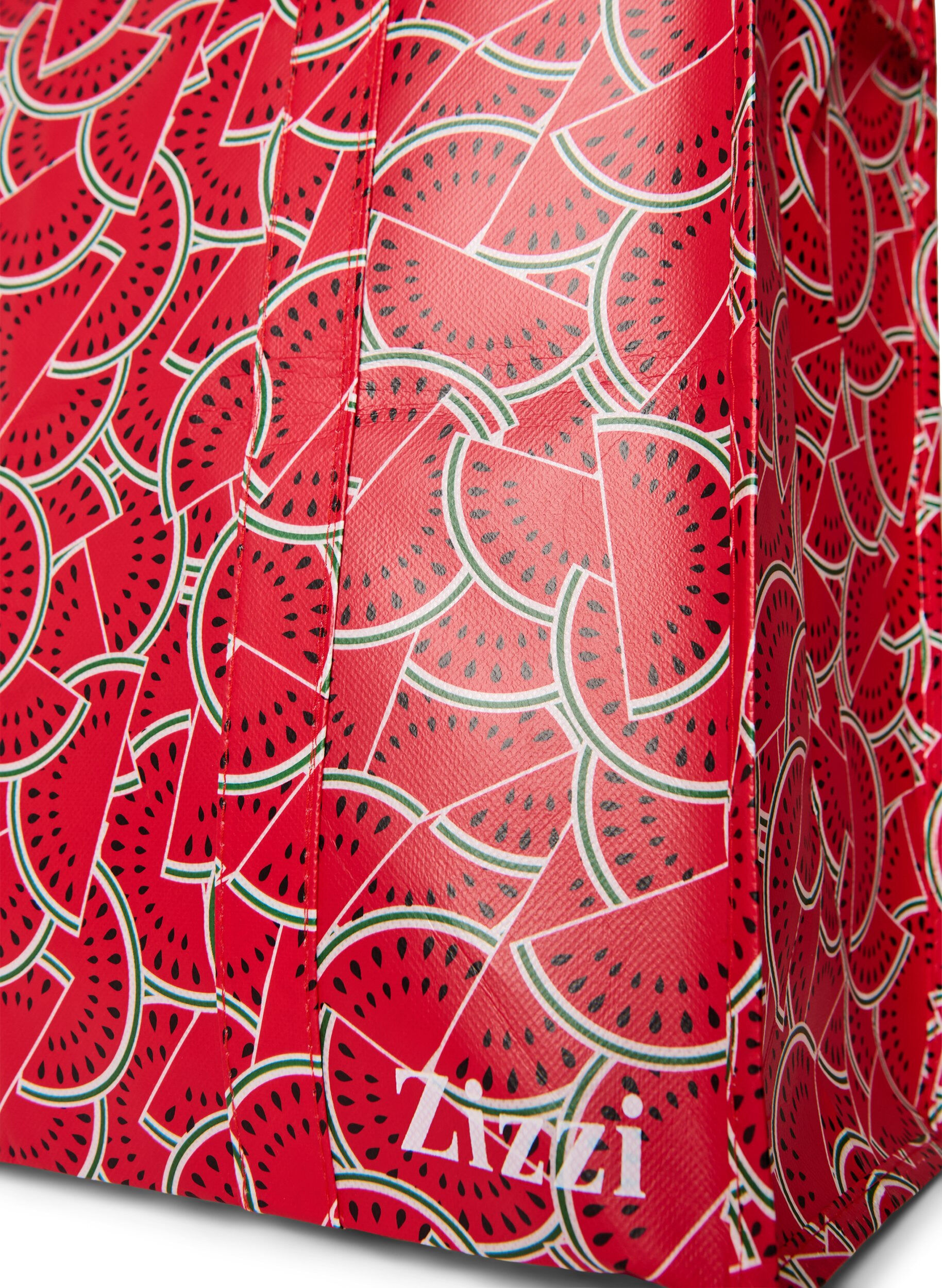 Zizzi Sac de magasinage avec fermeture &eacute;clair, Rouge, Packshot image number 2