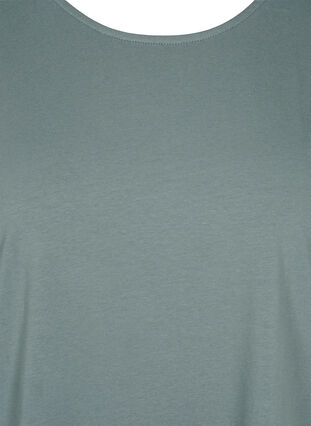 T-shirt en coton à rayures, Balsam Green Solid, Packshot image number 2