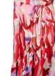 Robe portefeuille en satin avec imprimé, Geranium Graphic AOP, Packshot image number 3