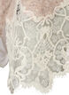 Pull en maille &agrave; manches raglan et large bordure en dentelle, Beige, Packshot image number 3