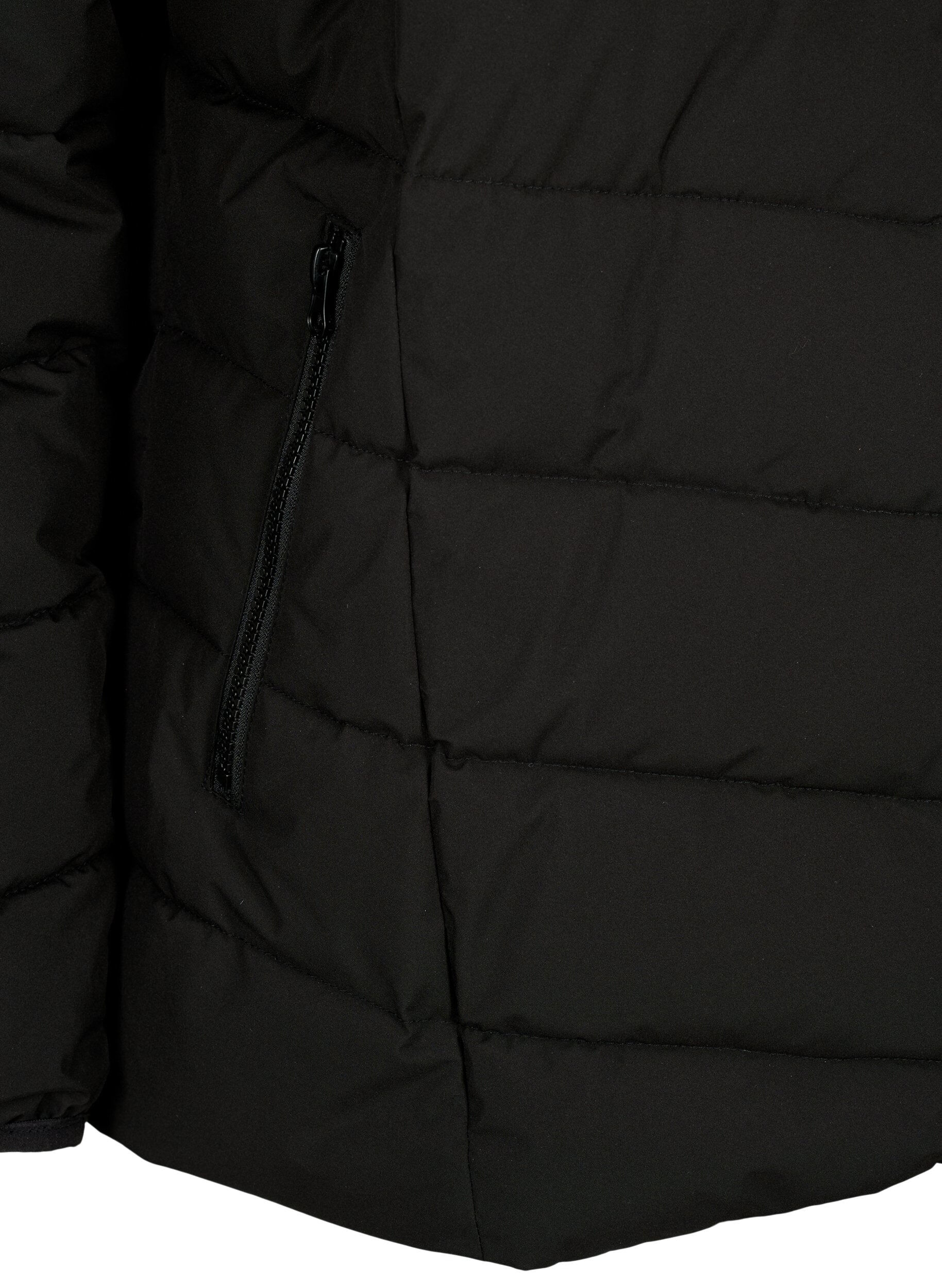 ZizziVeste courte &agrave; capuche, Noir, Packshot image number 3
