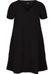 Robe &agrave; manches courtes en coton, Noir, Packshot image number 0