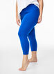 Leggings basiques longueur 3/4 en viscose, Bleu, Model image number 0