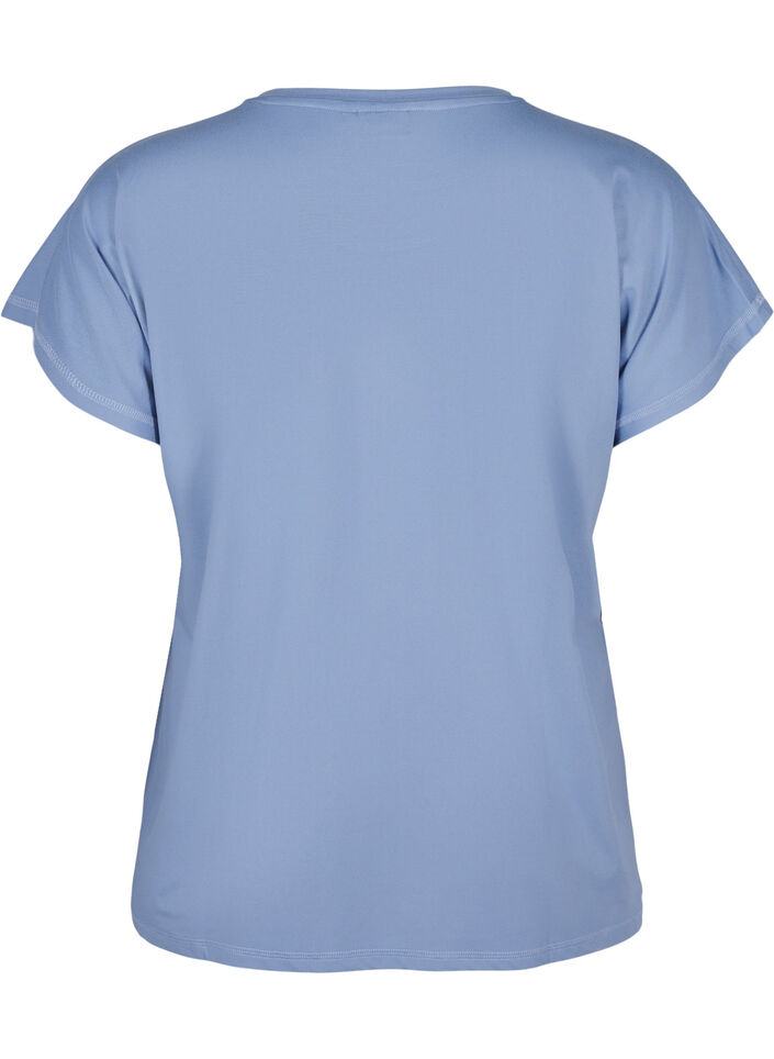 T-shirt de sport uni, Bleu, Packshot image number 1