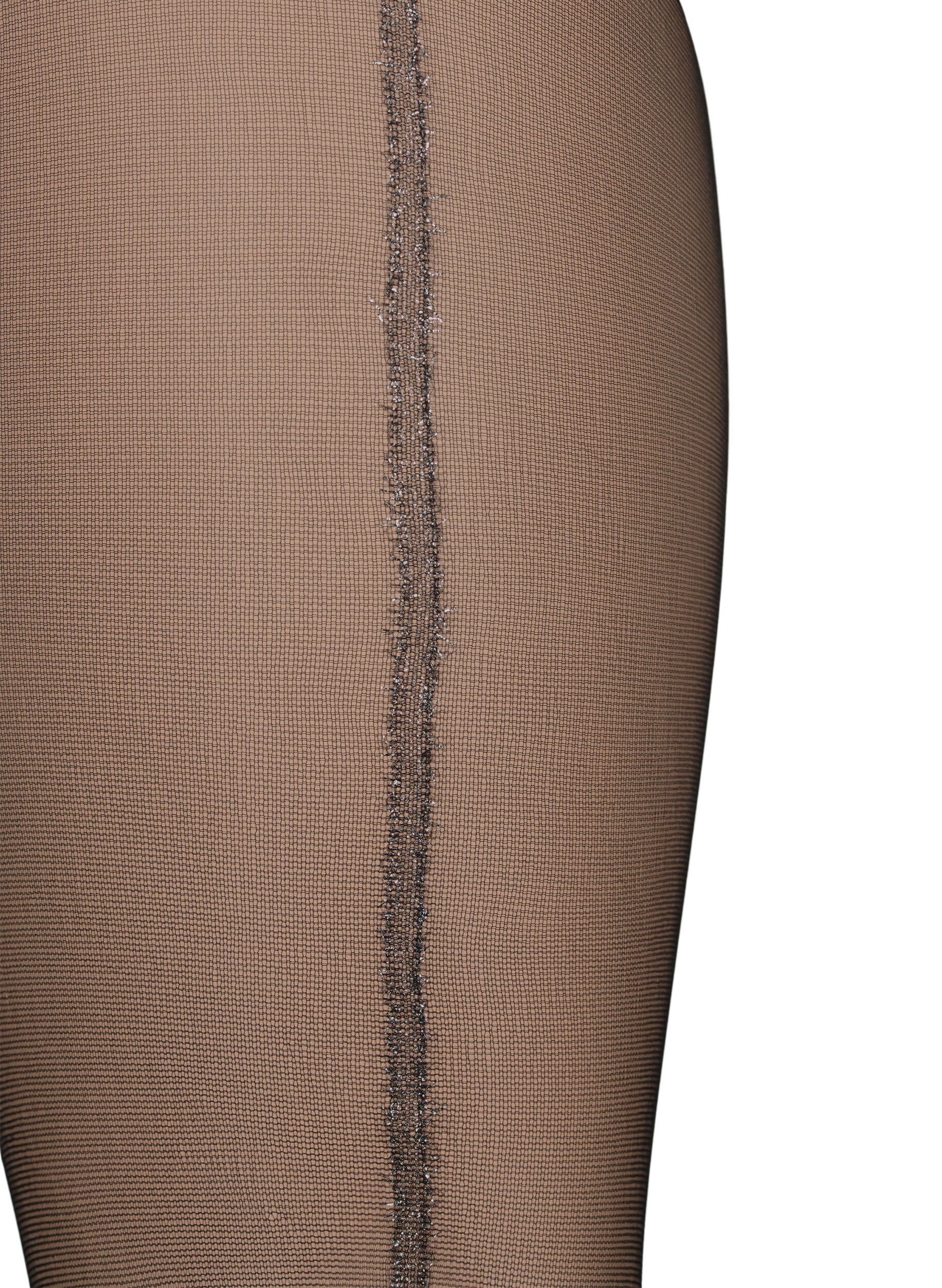 Zizzi  Collants 20 deniers avec couture arri&egrave;re en lurex, Black, Packshot image number 2