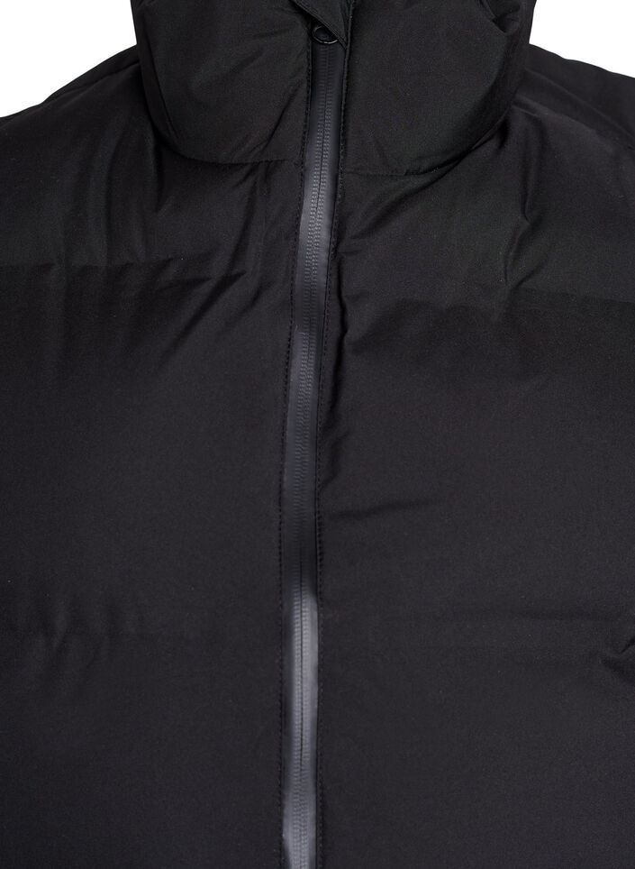 Doudoune sans manches courte avec col montant, Noir, Packshot image number 2