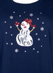 T-shirts de Noël en 100 % coton, Navy B. w. LetItSnow, Packshot image number 2