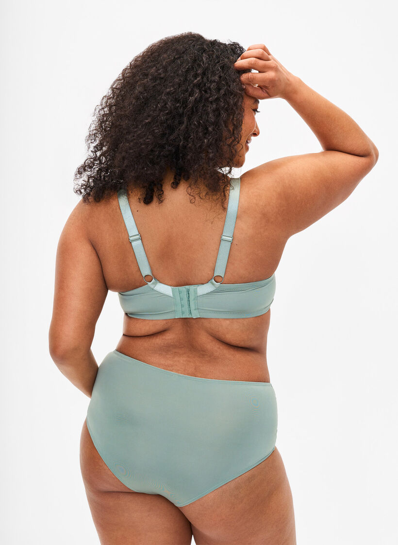 Slip hipster avec broderie et taille régulière., Iceberg Green, Model image number 1