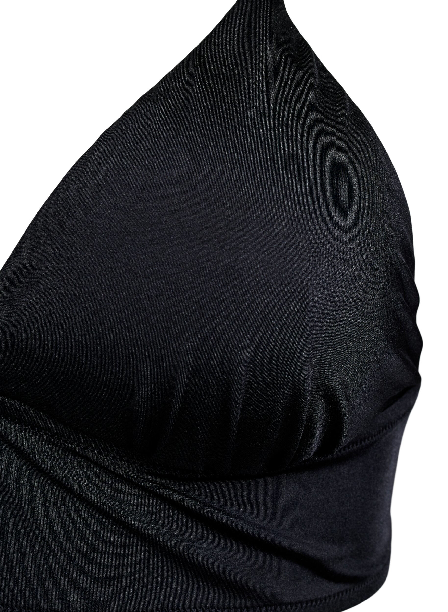 Zizzi Haut de bikini avec coussinets amovibles et attache dans le dos, Noir, Packshot image number 2